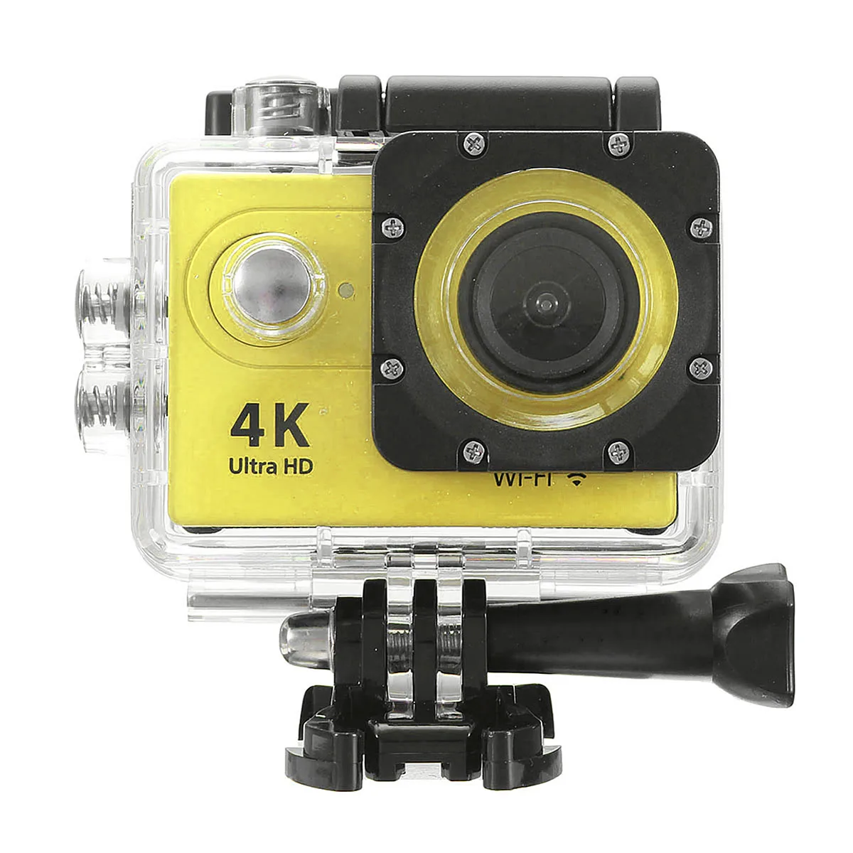 Цвет: желтый U ltra HD 4K экшн-камера, Wi-Fi, видеокамера, 170 градусов, Спортивная камера, 2 дюйма, водонепроницаемая Спортивная камера pro 1080 P, 30 кадров в секунду - Цвет: Цвет: желтый