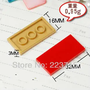 Бесплатная доставка! 87079 50 шт * плоская плитка 2x4 DIY просветленные блоки кирпичи