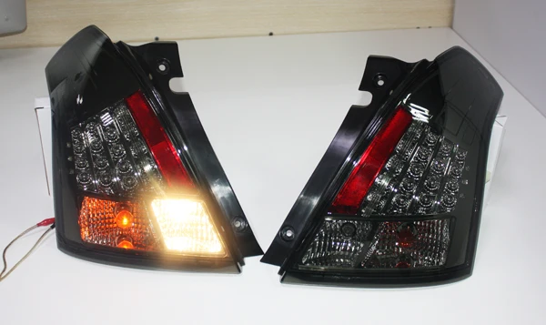 Для SUZUKI Swift светодиодный задний фонарь 2006 2007 2008 2009 2010 год задний фонарь с Парковка лампы поворота поворотные сигналы, во-вторых