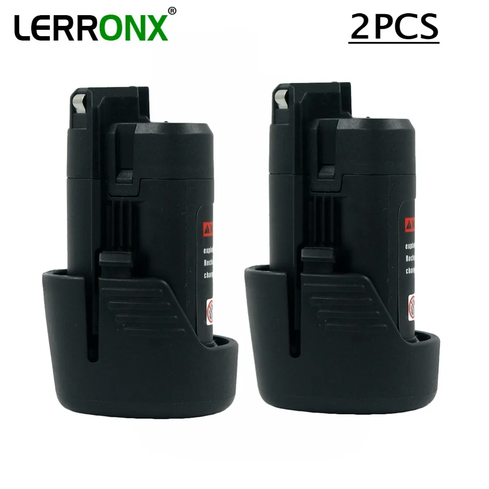 LERRONX 2 шт. 2.0Ah 10,8 V литий-ионная аккумуляторная батарея для Bosch электроинструментов, аккумуляторные батареи BAT411 BAT412A BAT413A BAT411A
