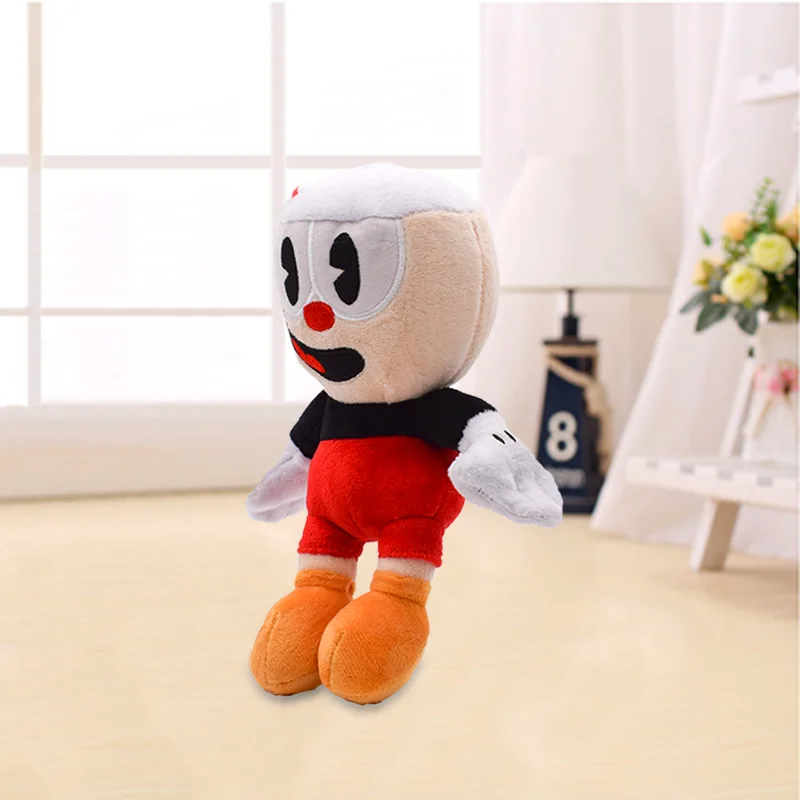 2 стиля Cuphead плюшевые игрушки Горячие видео игры Mugman Cuphead мультфильм мягкие куклы для детей подарки на день рождения 22 см