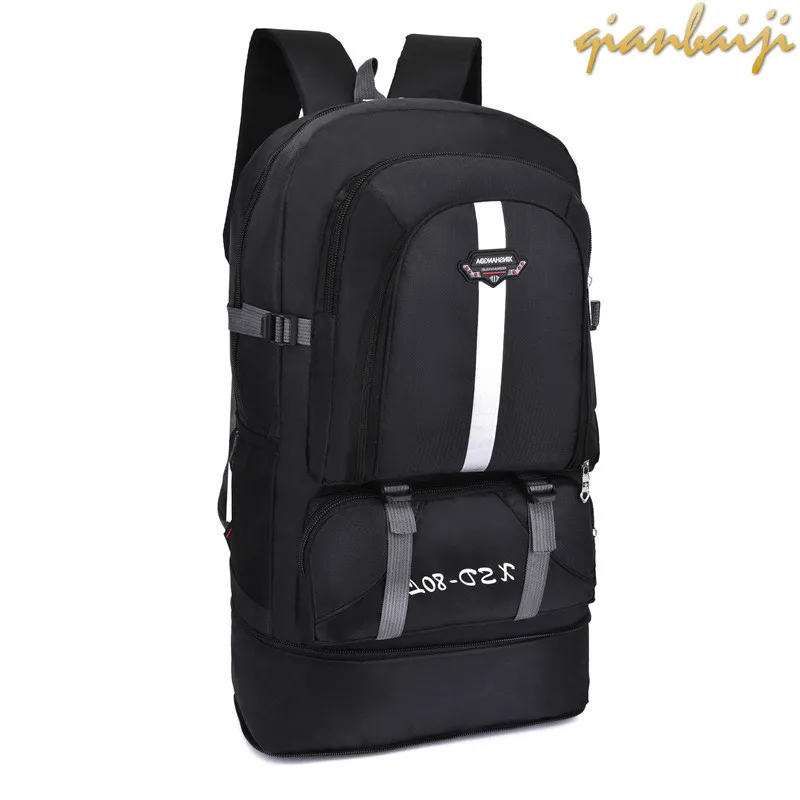 

60L Outdoors Shoulders Backpack Leisure Travelling Men Travel Sport Bags Duffle Luggage Duffel Weekend Women's Bag Large Trip