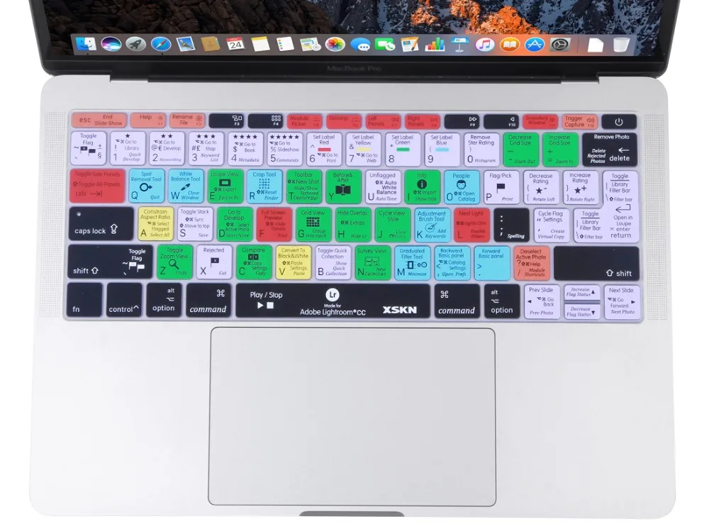 Чехол для клавиатуры XSKN Smart Skin прочная силиконовая пленка Macbook 12 дюймов A1534 дизайн