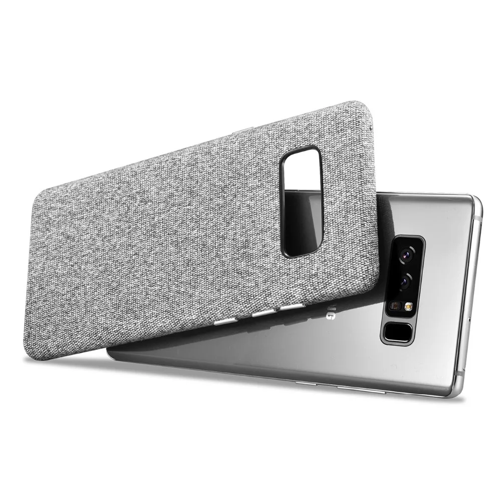 XOOMZ жесткий чехол для samsung Galaxy Note 8 ткань узор задняя крышка Защитный телефонные
