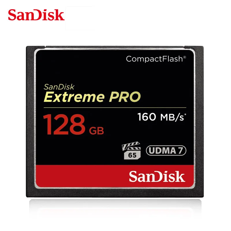 Sandisk Extreme Pro CompactFlash карта памяти 32 Гб 64 128 ГБ скорость до 160 МБ/с./с UDMA 7