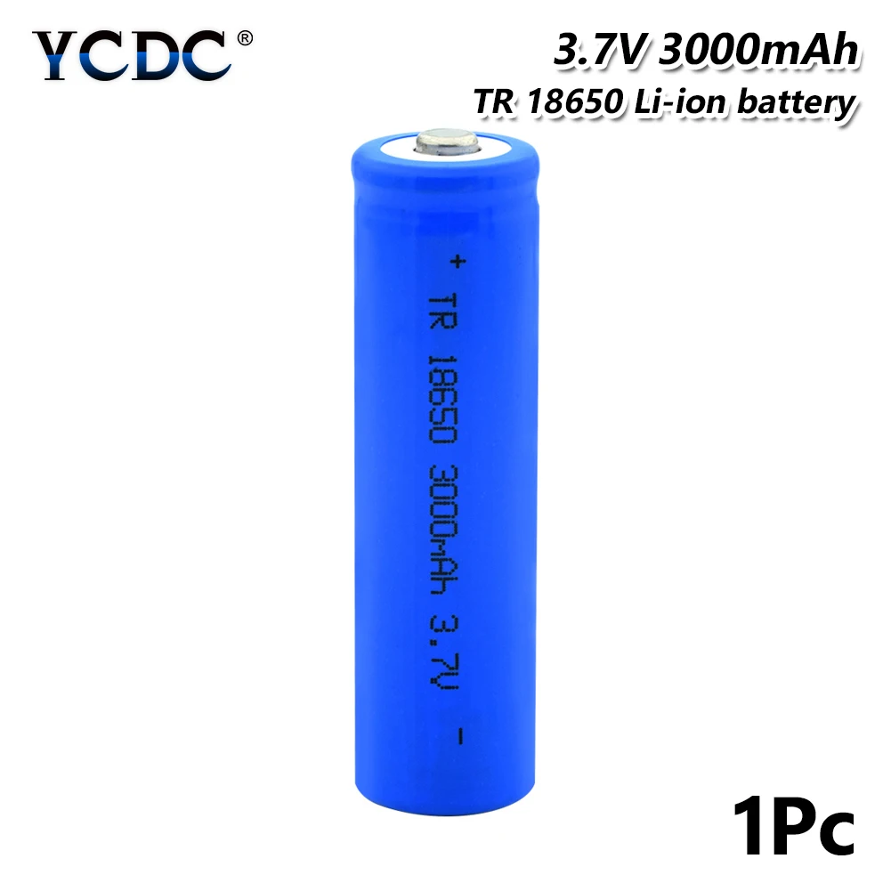 1 Pc 18650 аккумулятор 3000 мАч 3,7 в перезаряжаемый аккумулятор для электронных сигарет большой ток разряда - Цвет: 1 Pc