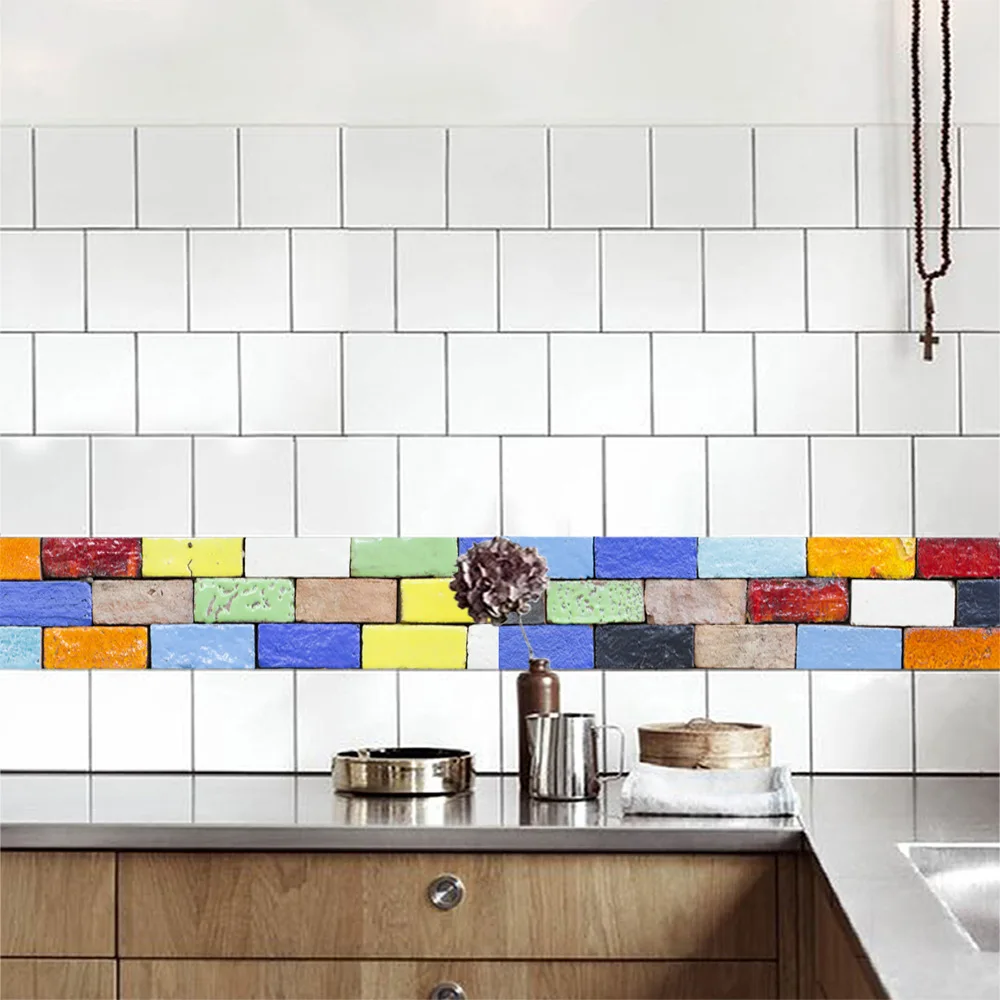 Винтажная кирпичная плитка керамическая Наклейка на стену 3d кухня ванная