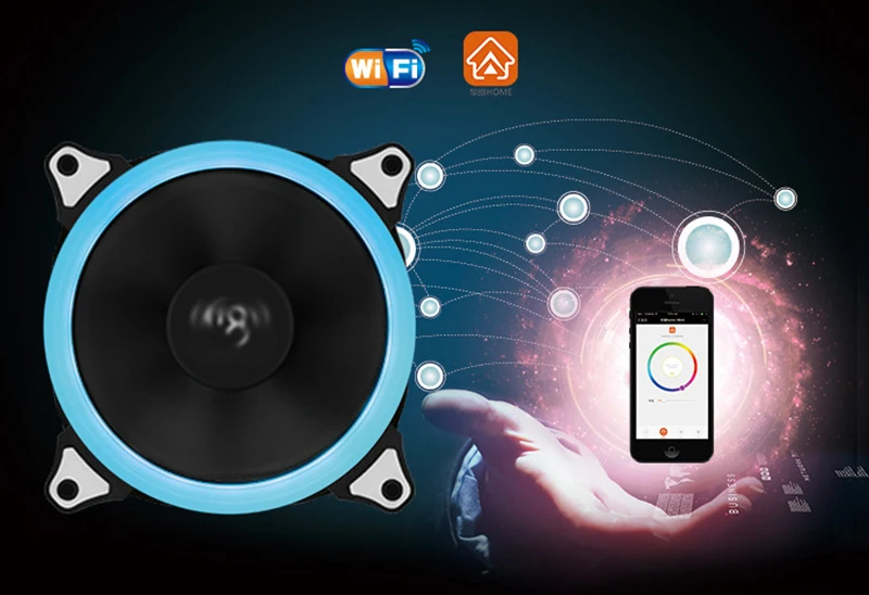 Aigo 3 шт. 12 В 6 Pin 120 мм корпус для компьютера RGB aura охлаждающий вентилятор набор светодиодный охладитель тихий вентилятор+ контроллер приложения+ 2 световых бара для ПК