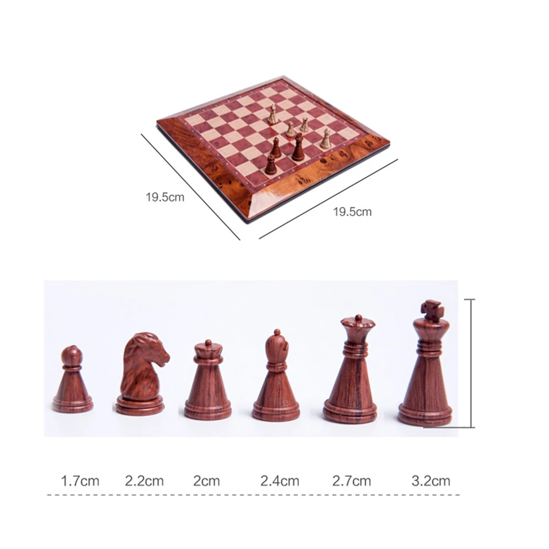 High-end Magnetic Game Chess Imitation Wood Grain International | Спорт и развлечения