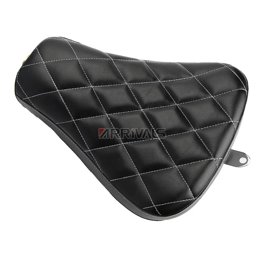 Новая Черная Кожаная подушка для водителя мотоцикла Solo Seat Harley Sportster Forty Eight XL1200 883 72