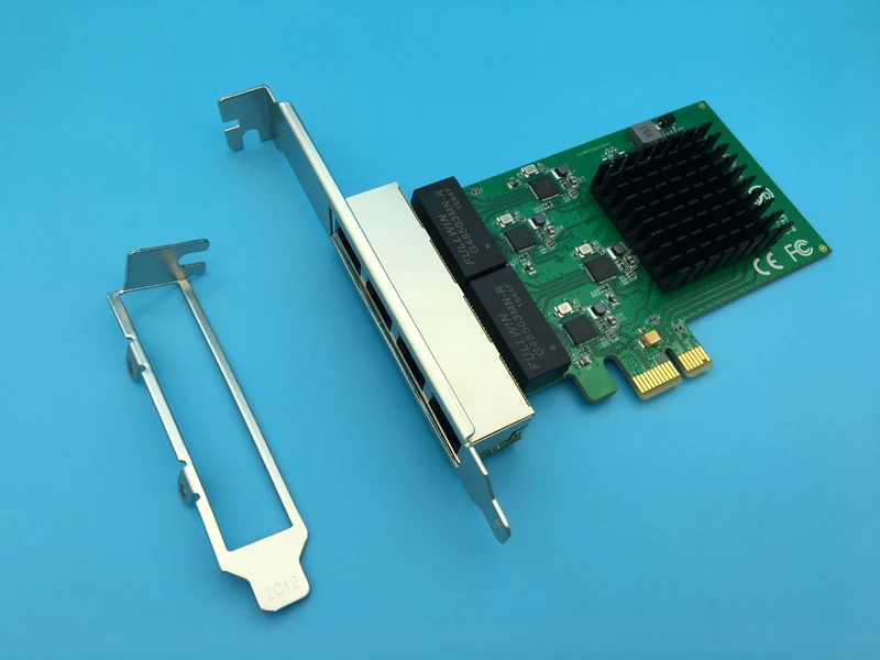 4 порт PCI Express гигабитная сетевая карта Ethernet адаптер 10/100/1000 м для сервера |