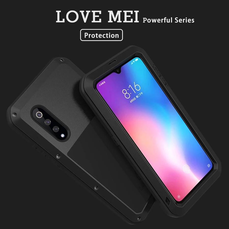 LOVEMEI мощный металлический водонепроницаемый чехол для Xiaomi mi 9 чехол алюминиевый Броня противоударный чехол mi 9 полный корпус защитный чехол для телефона