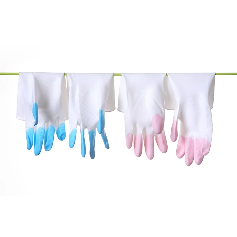 Домашние чистящие перчатки с длинным рукавом латексные кухонные моющие посуды