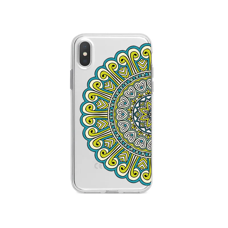 Мандала узорчатый силиконовый чехол для телефона iPhone 6 6S 7 8 Plus 5 5S SE мягкий X XR XS MAX |