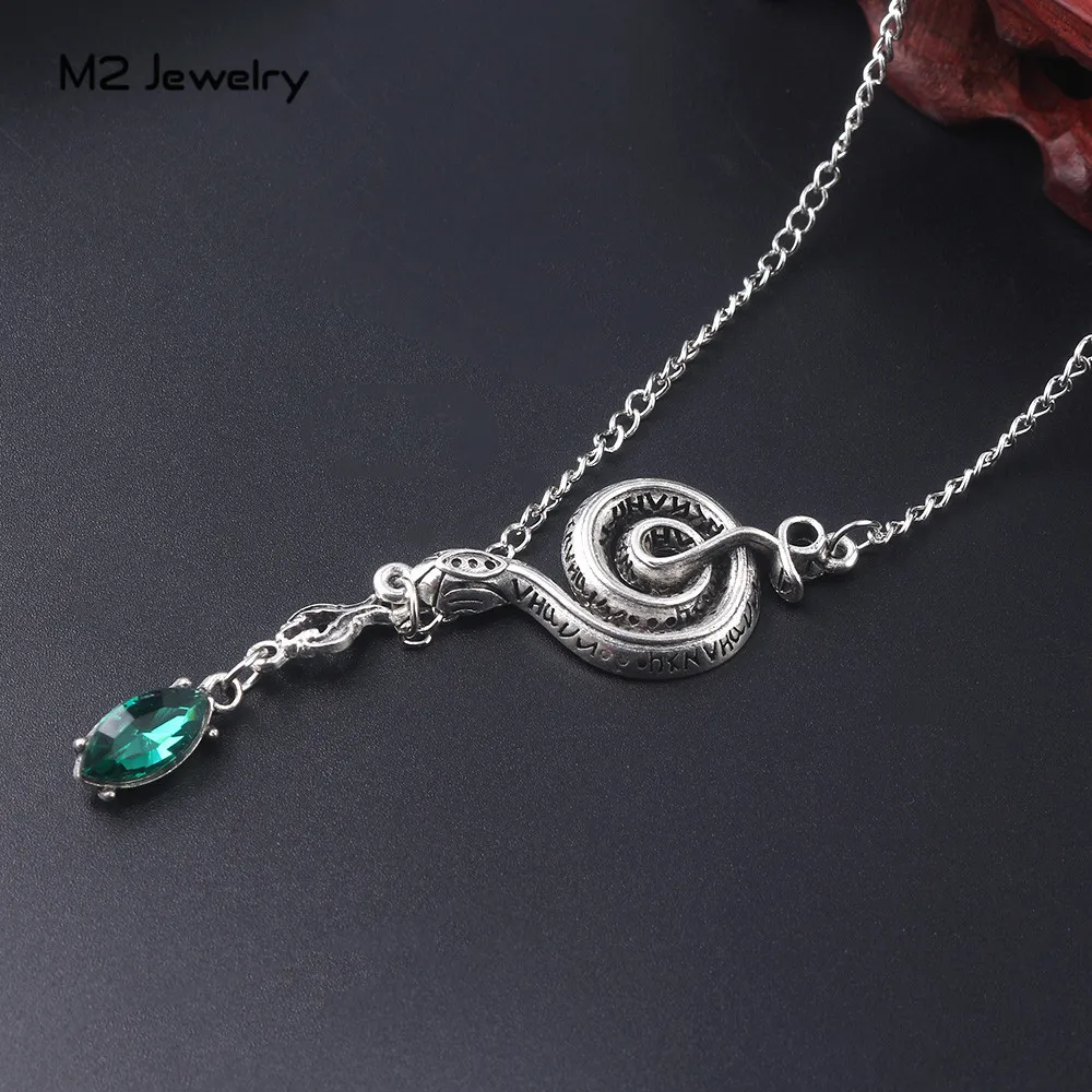Женское Ожерелье змея Nagini ожерелья подвески с кристаллами ювелирные изделия из