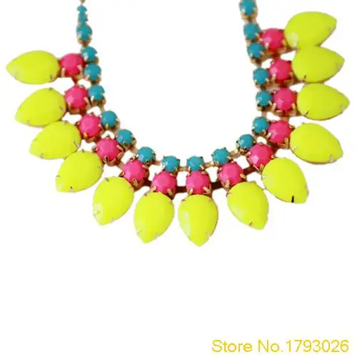 Для женщин Модные украшения сладкий акриловые кулон-колье себе симпатичные