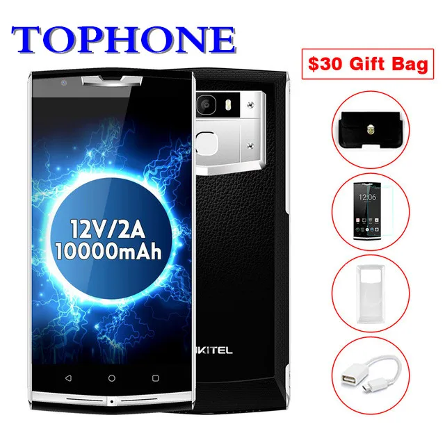 Origianl Oukitel K10000 Pro Мобильный телефон Android 7 0 5 &quotFHD Восьмиядерный 4G B Оперативная