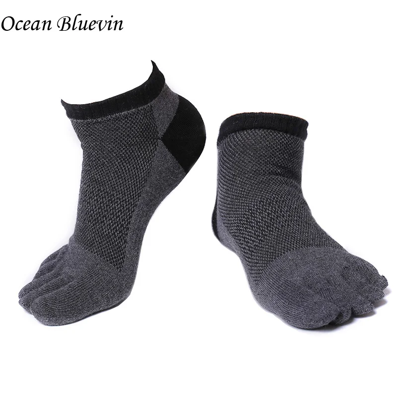 Мужские хлопковые носки с пятью пальцами весна-лето 4 цвета дышащие