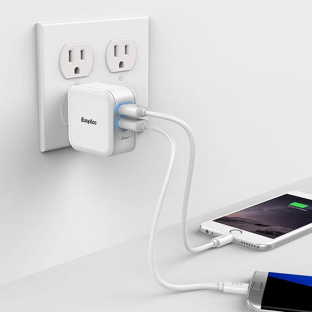 Зарядное устройство с 2 USB портами 24 Вт 4 8 А|travel charger|usb travel chargercharger for iphone |