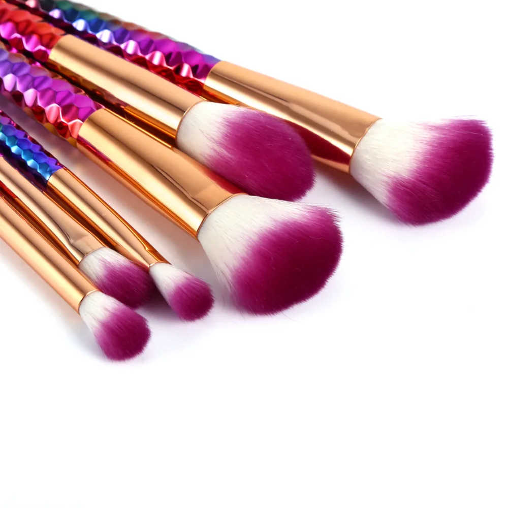 Набор кистей для макияжа в виде единорога 6 шт.|blush brush|powder blush brushmakeup brush set |