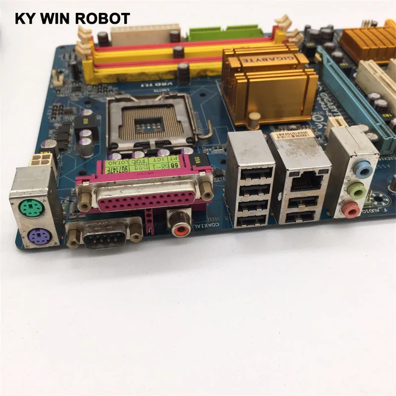 Оригинальная б/у настольная материнская плата разъем LGA 775 DDR2 ATX для Gigabyte P43 775|atx