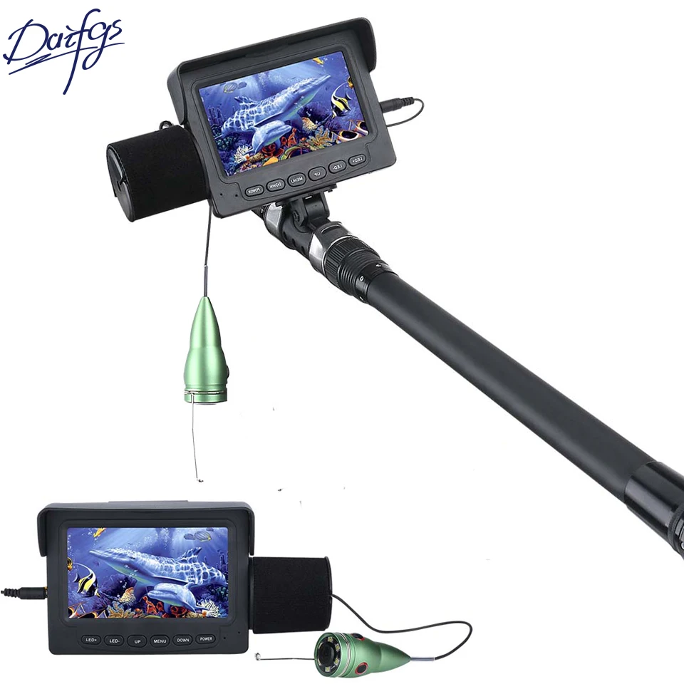 Daifgs подводная Рыбацкая видеокамера 15/30 м 1000TVL 4 3 &quotЖК монитор рыболокатор 6 шт. IR LED