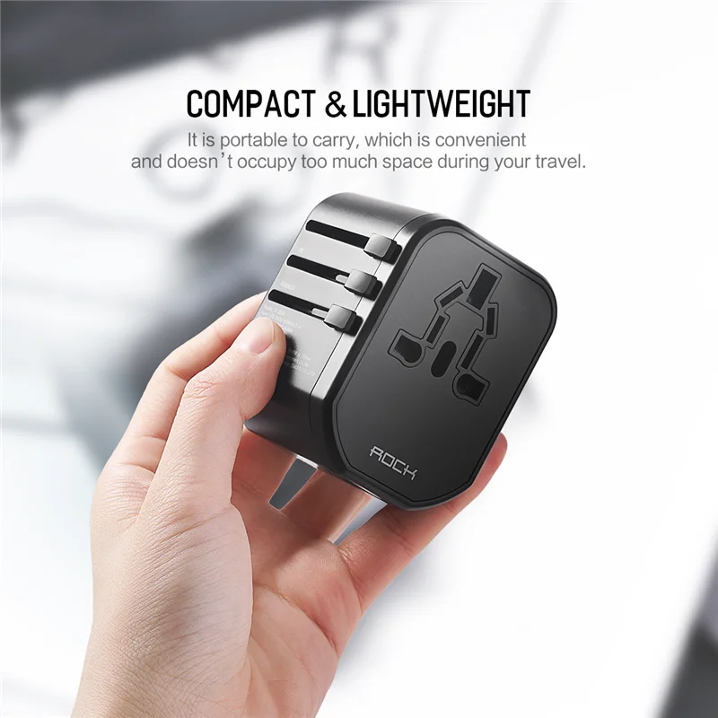Рок мультифункциональная USB зарядка для Европа США Великобритания Австралия