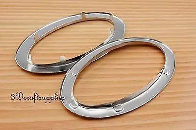 Люверсы железные с шайбой втулки серебристый никель овальные 2 шт. 4 3/4 дюйма CF53