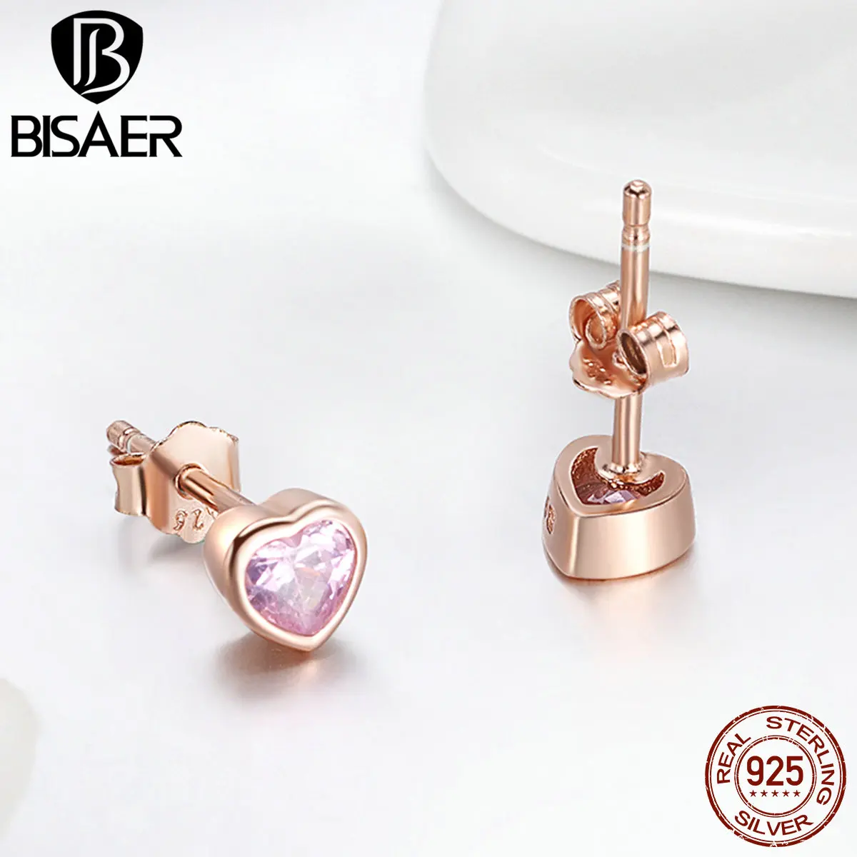 Женские серьги гвоздики с фианитом серебро 100% пробы|Серьги-гвоздики| |