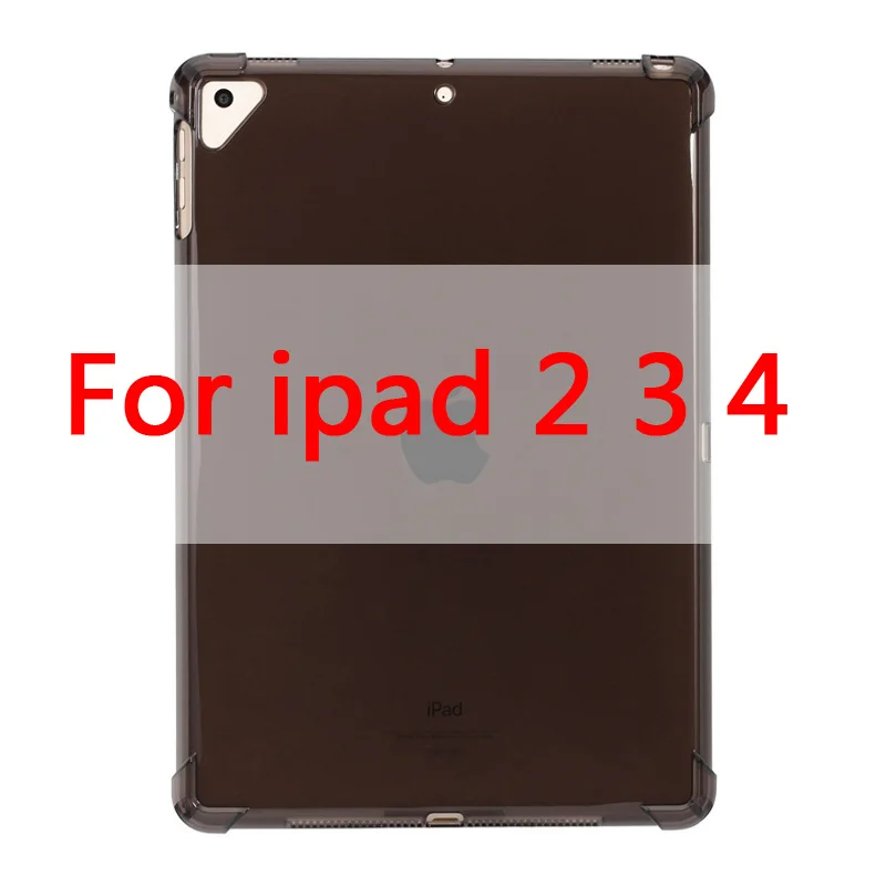 For ipad 2 3 4 Чехол для нового iPad 9,7 ''прозрачный силиконовый чехол с подушкой безопасности для iPad Air 1 2 Mini 5 4 3 2 чехол для iPad 10,5'' - Цвет: For ipad 2 3 4