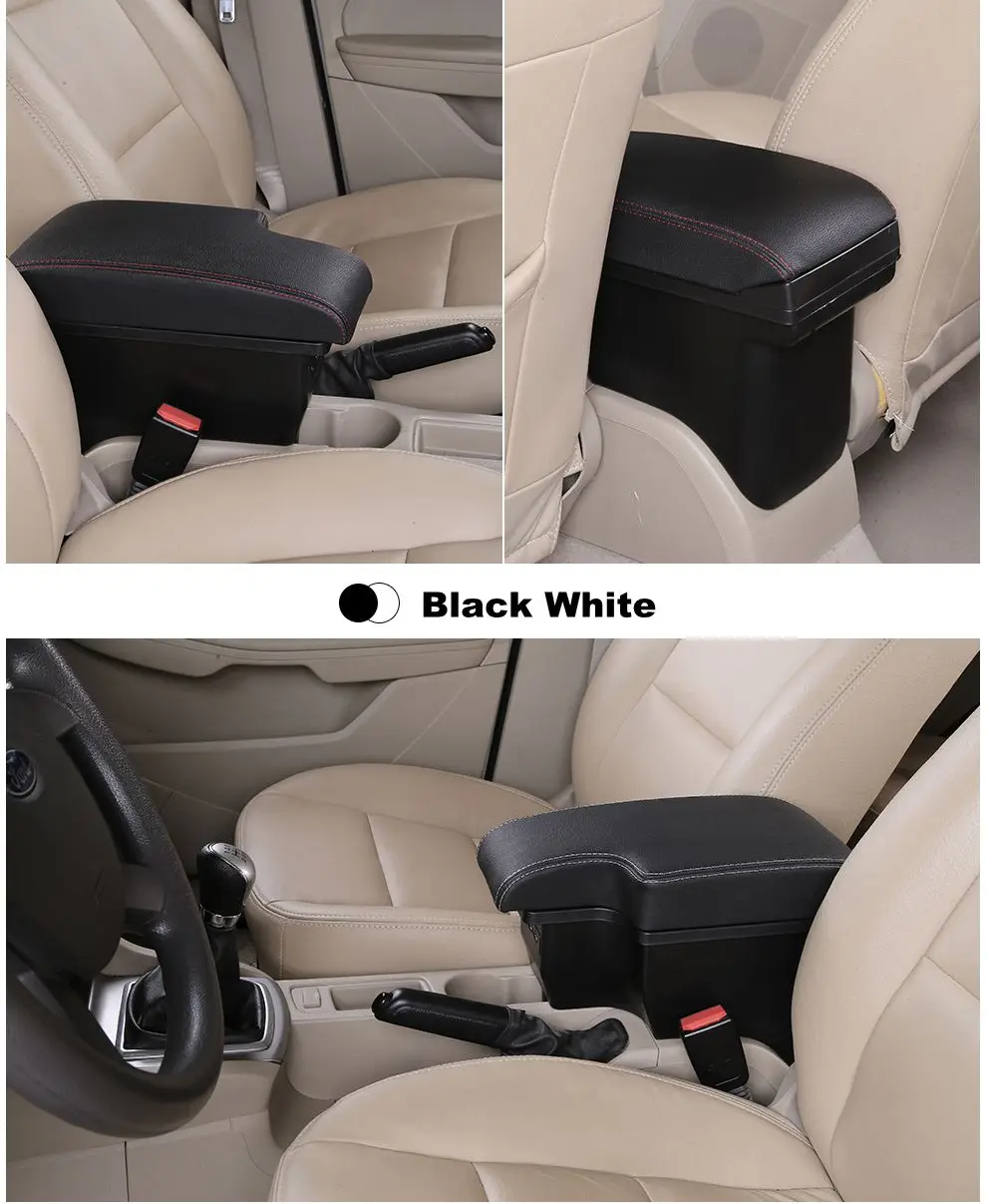 Подлокотник коробка для Ford Focus 2 MK2 2005-2011 центральный контейнер для хранения в автомобильные аксессуары