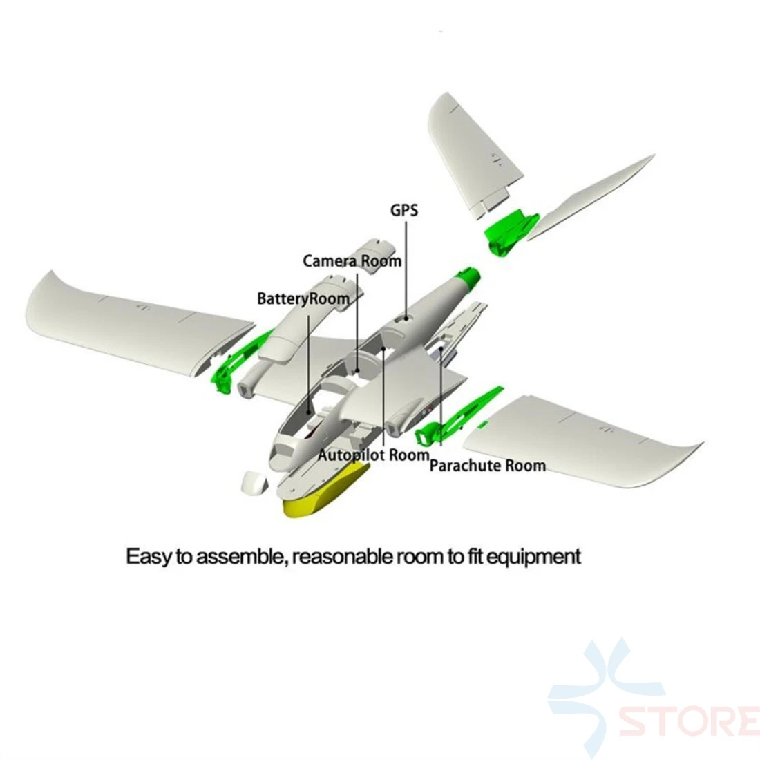 X UAV TJL Mini Goose 1800 мм Wingspan EPO Fixed Wings RC самолет FPV/картографирование|Радиоуправляемые