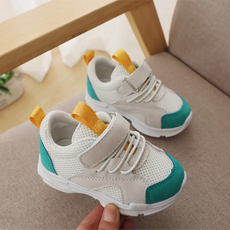 2019 New Casual Children Shoes Boys Sneakers Spring Mesh Sport Girls Trainer Fashion Breathable Kids Canvas 22-36 | Детская одежда и
