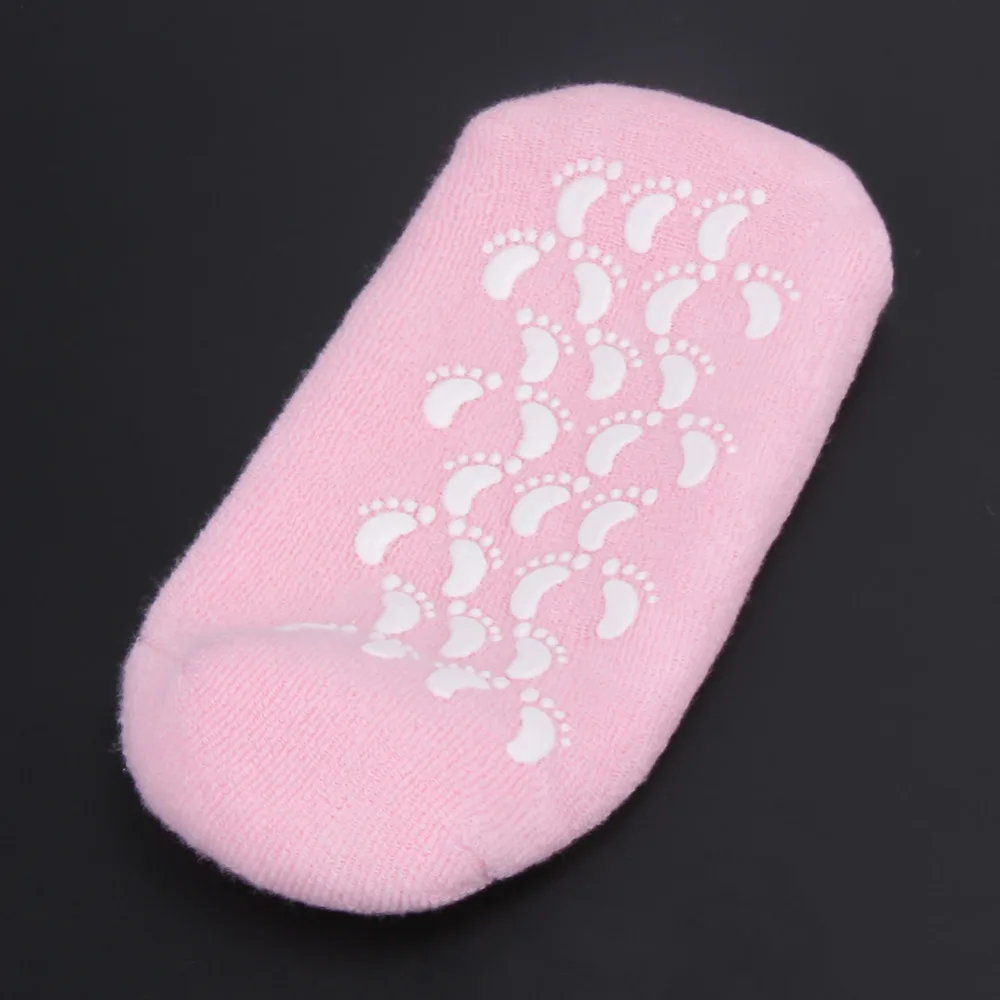 1 пара розовый средства ухода за кожей стоп гель-содержащие спа-носки увлажняющий