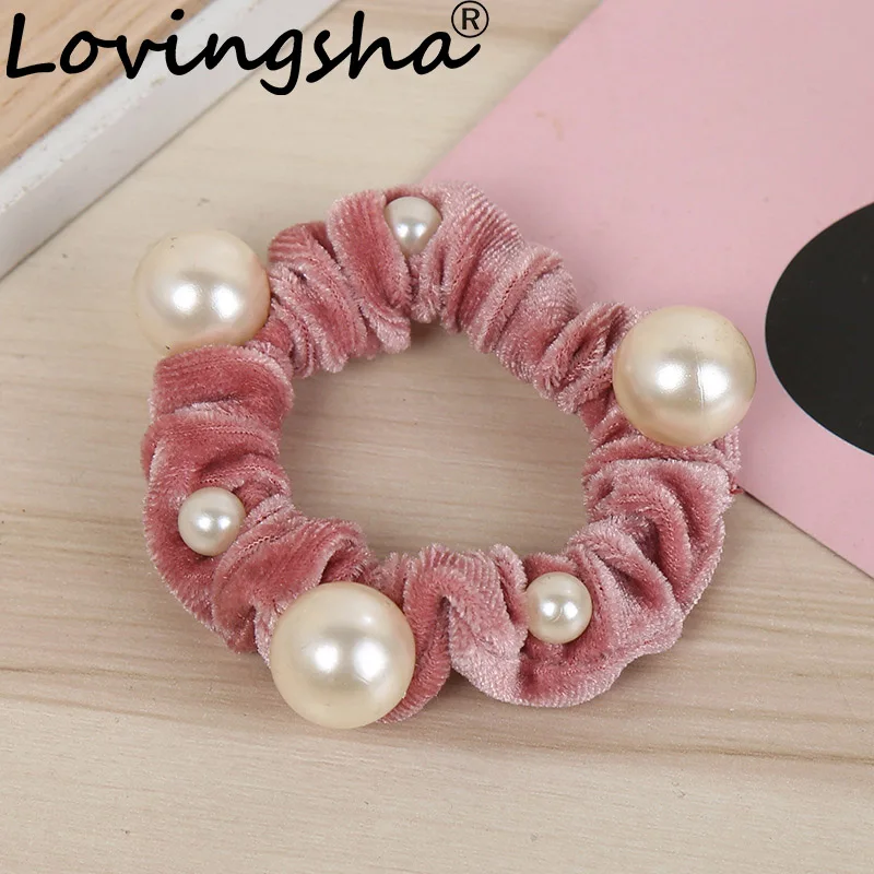 Женские аксессуары для волос LOVINGSHA однотонные брендовые маленькие резинки