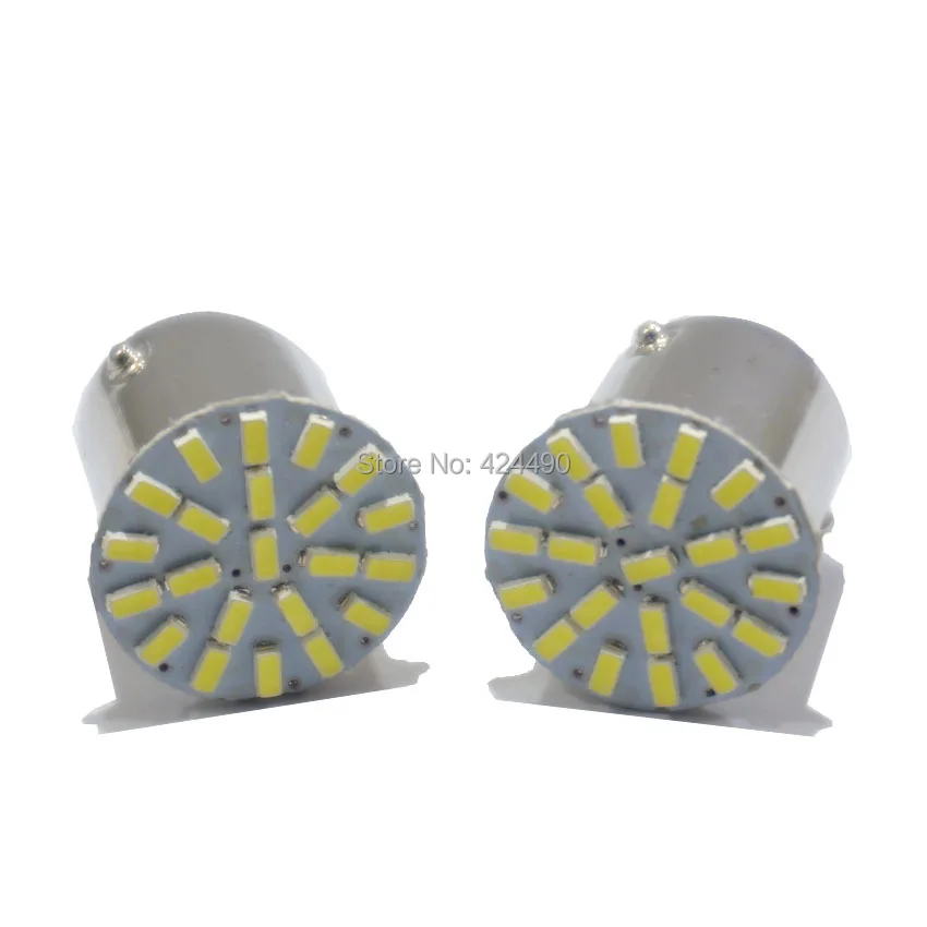 AORUNYEBA 50 шт. супер яркий BA15S P21W 1156 BAY15D 1157 22 LED SMD Автомобильный задний боковый