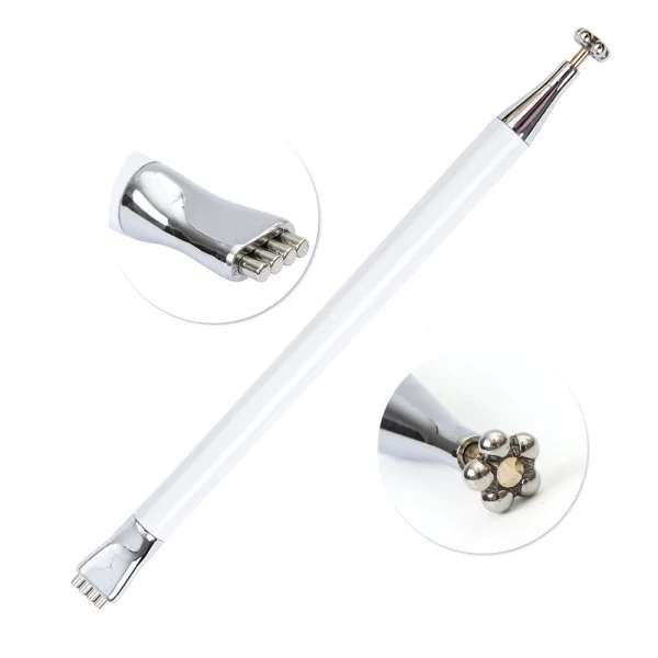 White Magnet Pen 1 шт. 5D кошачий глаз Магнитный палочки для гель-лака сильный толстый магнит многофункциональные маникюрные украшения лак Инструменты LE948 - Цвет: White Magnet Pen