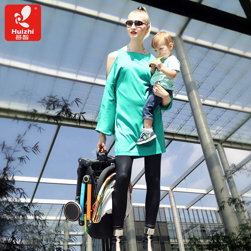 Складная детская коляска светильник hc818 летняя с четырьмя колесами|Легкая