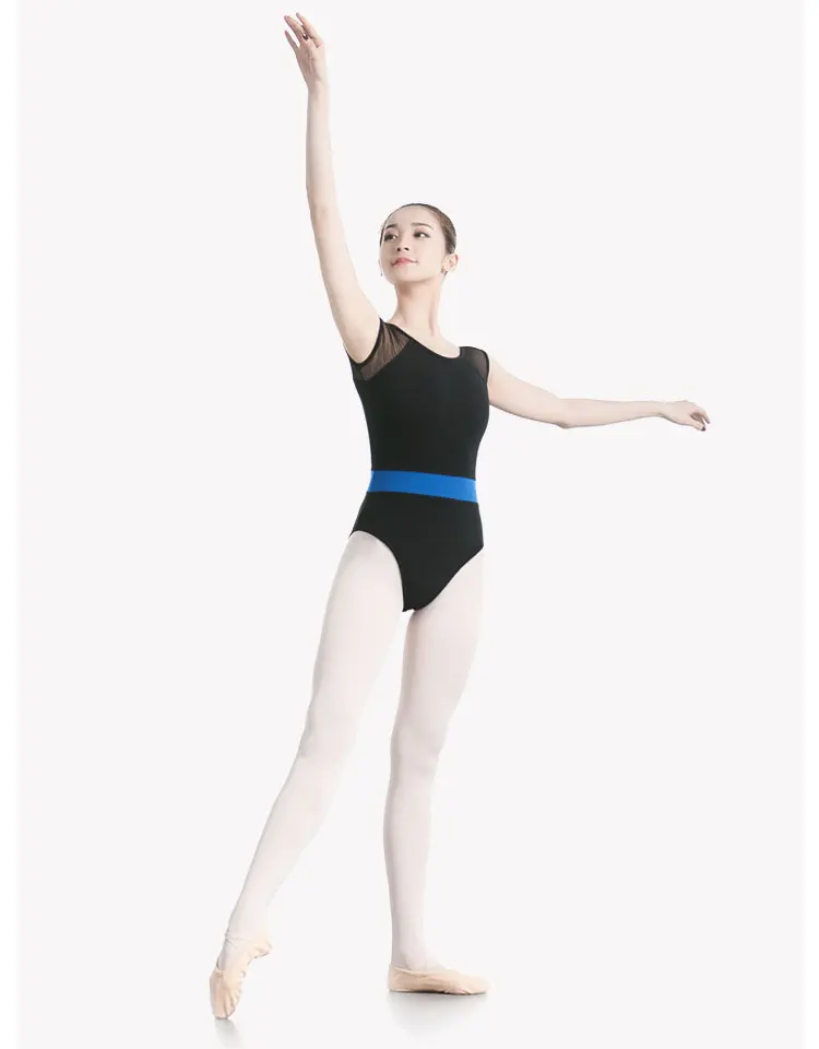 leotard women dance leotard mesh tank ballet leotard red belt gymnastics leotards adult dancewear swimsuit