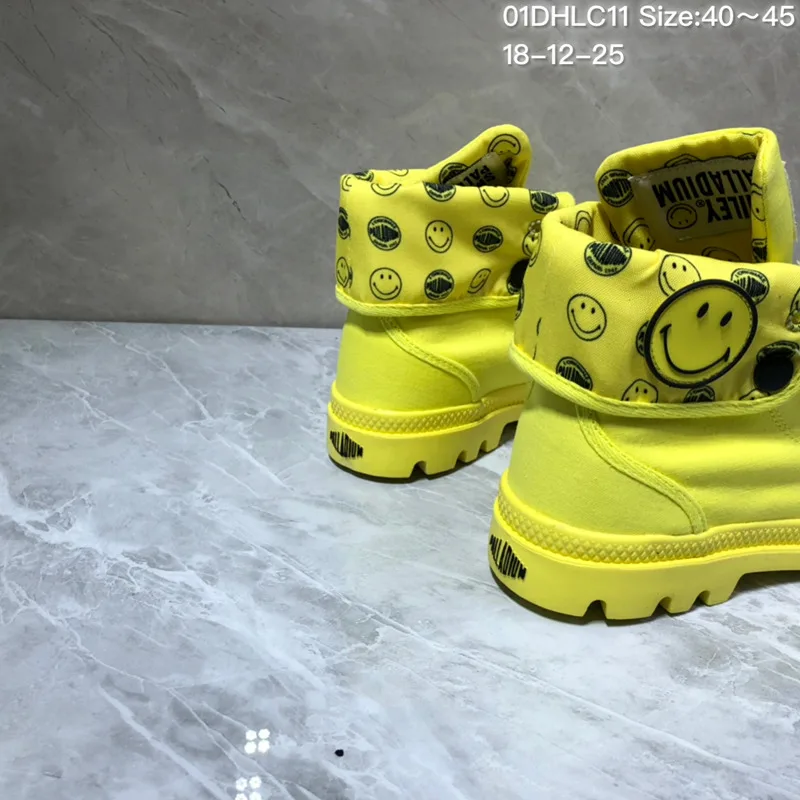 PALLADIUM PAMPA HI ORIGINALE кроссовки TC черная классическая парусиновая обувь со смайликом ботильоны модная повседневная обувь 40-45
