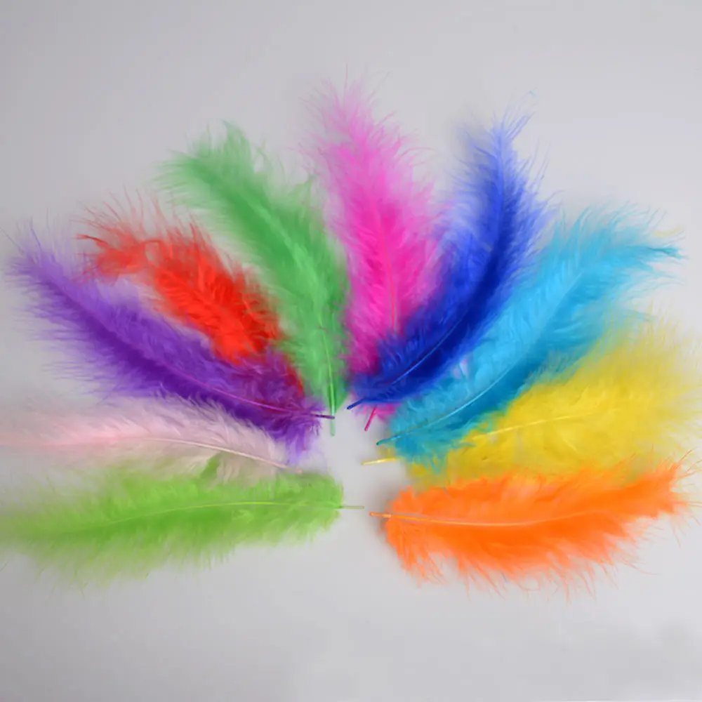 Натуральные гусиные перья 5 7 дюймов/12 18 см 11 цветов 100 шт.|goose feathers|feather wholesalerswholesale