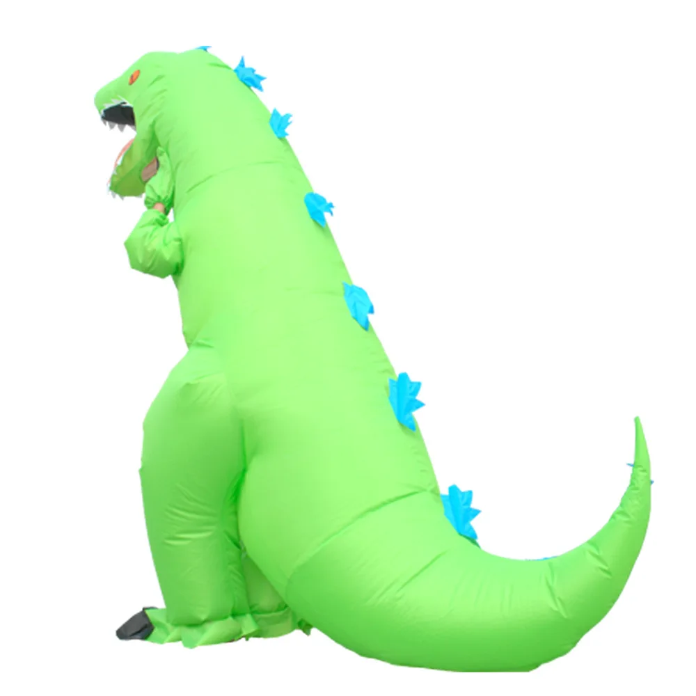 T-REX костюм динозавра надувной зеленый динозавр выдувное веселое платье в виде