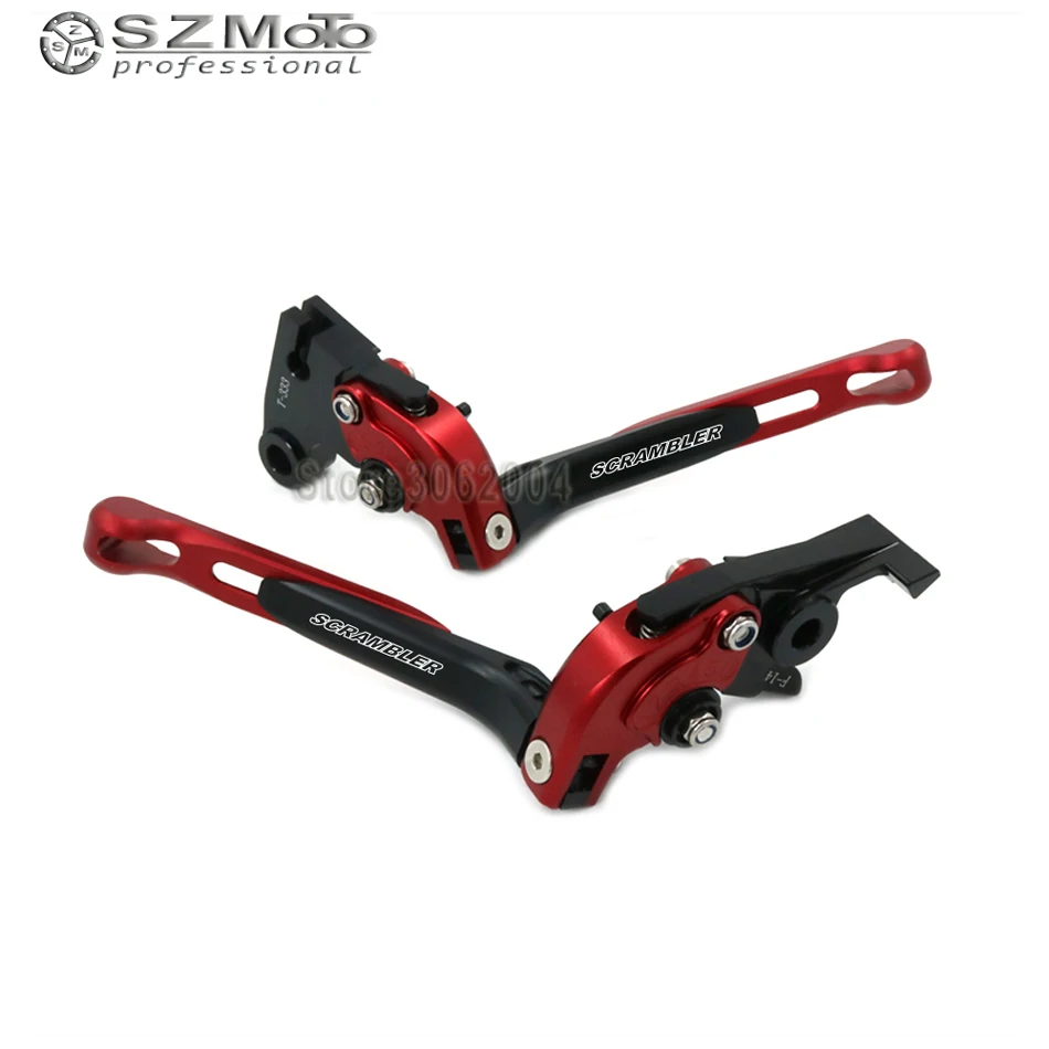 

For TRIUMPH SCRAMBLER 2006-2014 Aluminum Motorcycle Folding Extendable Adjustable Brakes Clutch Levers With LOGO