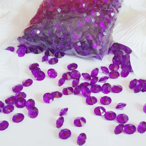 1000 шт. декоративные акриловые кристаллы с конфетти|clarity| |