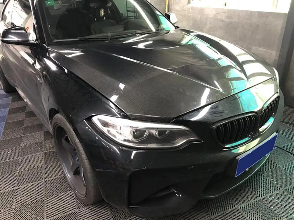 Крышка двигателя из углеродного волокна для BMW M2 2014 2018 крышка настоящего F87 F22 F23