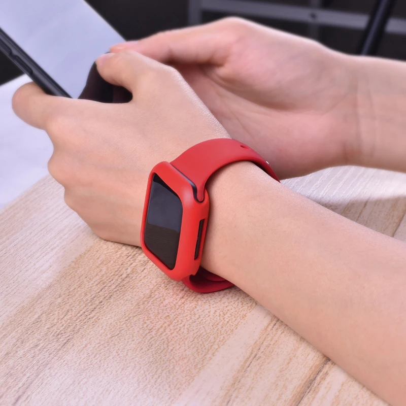 Мягкий силиконовый чехол для часов ProBefit+ ремешок для часов Apple Watch 3 2 1 42 мм 38 мм резиновый ремешок для iWatch 5 4 40 мм 44 мм