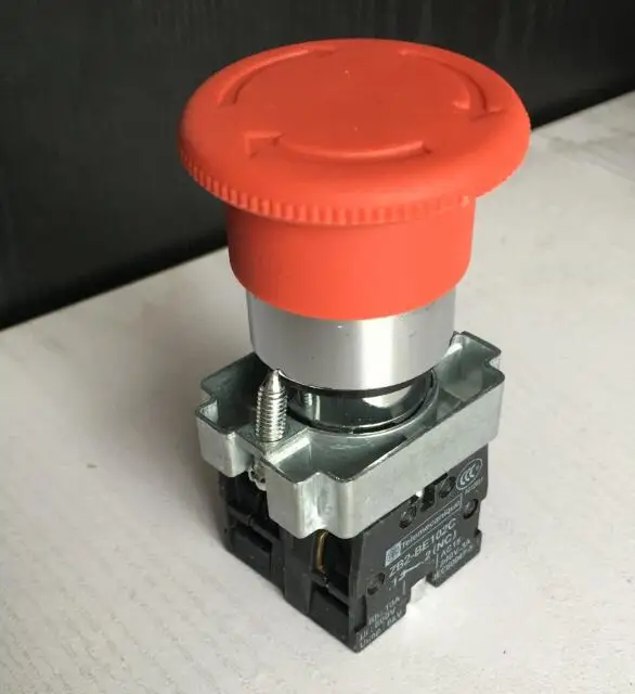 Металлический кнопочный переключатель кнопка стоп-сигнала в виде гриба |