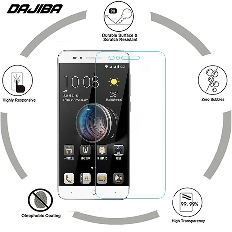 Закаленное стекло для экрана с защитой от царапин ZTE Blade A610t 2.5D Arc Edge круглая