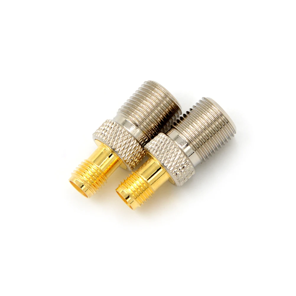 

1pcs Female F Type Jack To SMA Female Plug Straight RF Coax Adapter F To SMA Convertor F Female to SMA Female Connector