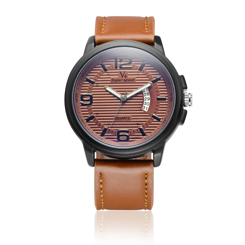 V6 крутые армейские часы для мужчин роскошный водонепроницаемый дизайн большой